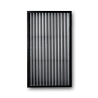 Haze Wall Cabinet Reeded Glas Black Ferm Living väggskåp