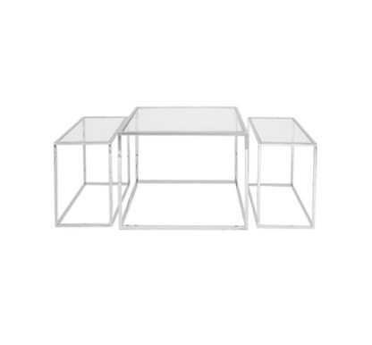 Three set table – satsbord krom hög satsbord 2