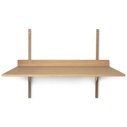 ferm LIVING Sector skrivbord Oak-brass väggbord 2